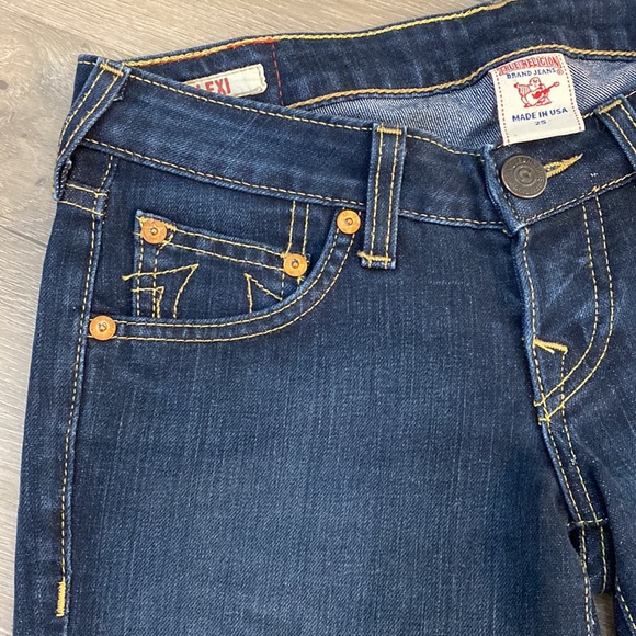 True Religion dark wash denim size 25 - Picture 3 of 7